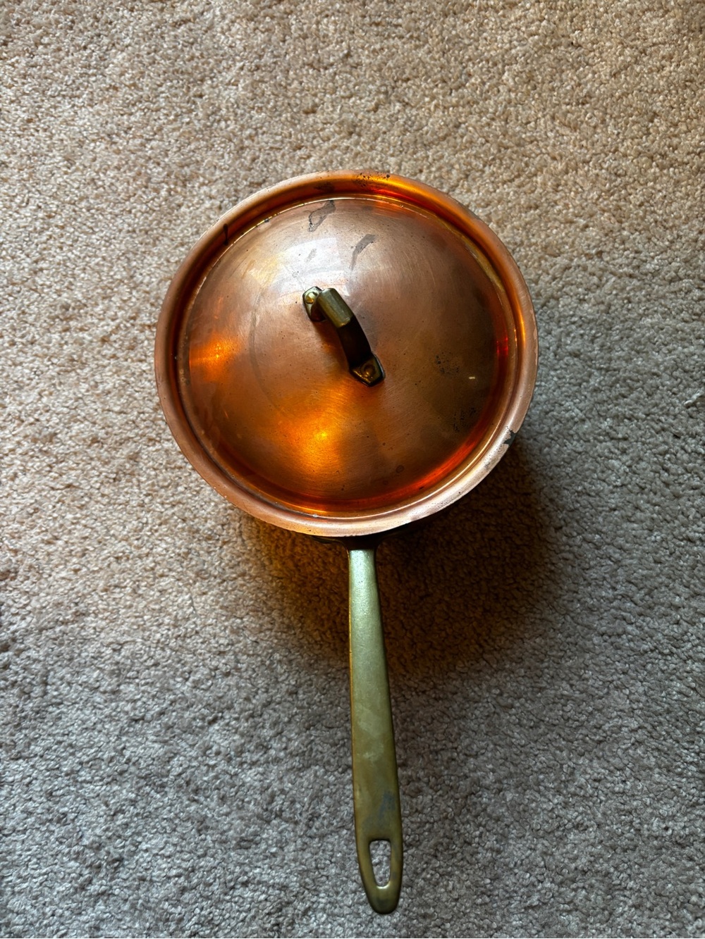 Revereware 1801 Copper Saucepan with Lid - 2qt